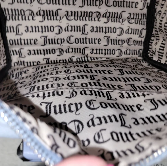 NWT Adorable Juicy Couture Slate Blue Purse - Picture 8 of 9